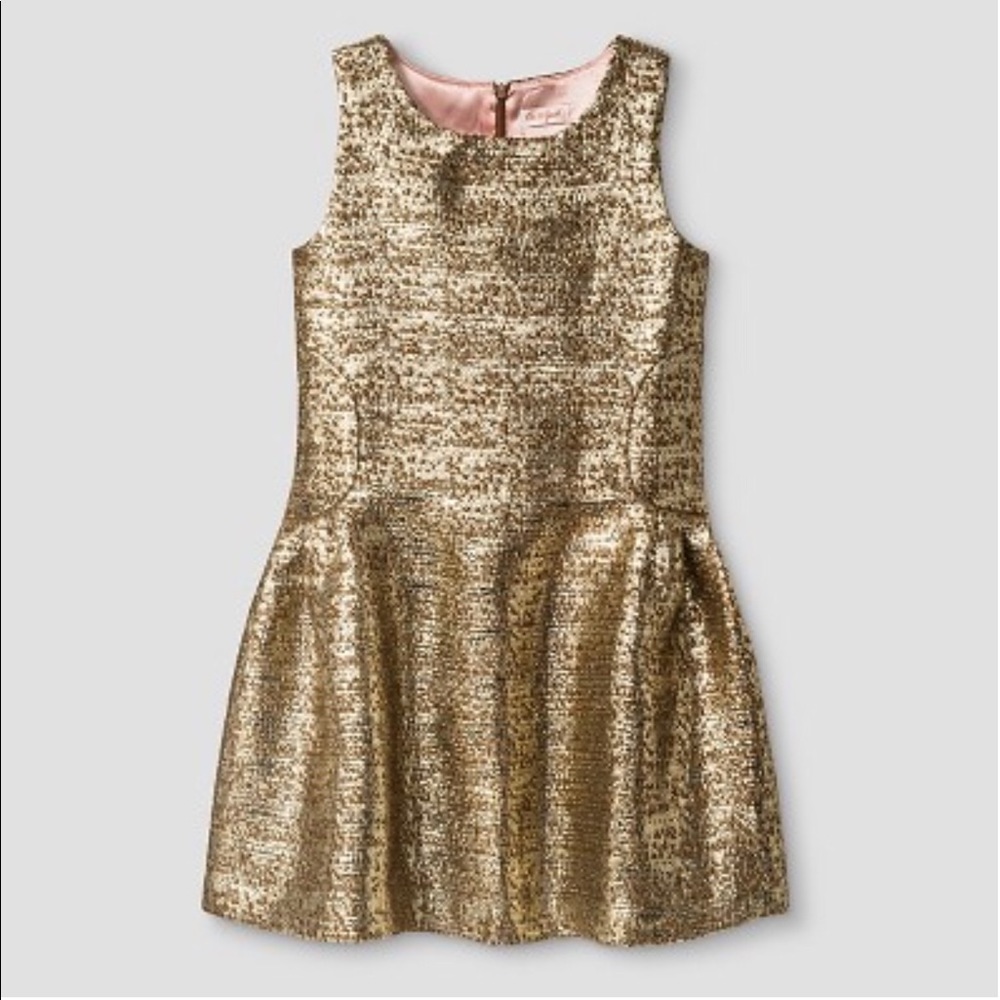 Cat and Jack Gold Dress XS
